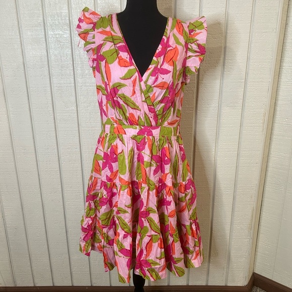 Taylor Printed Lawn Mini Dress, size large. - Picture 3 of 8